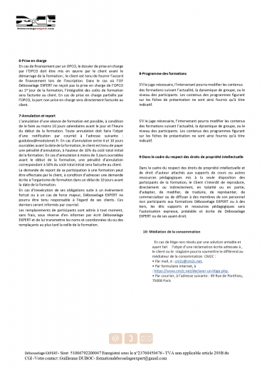 Conditions Générales de vente P2